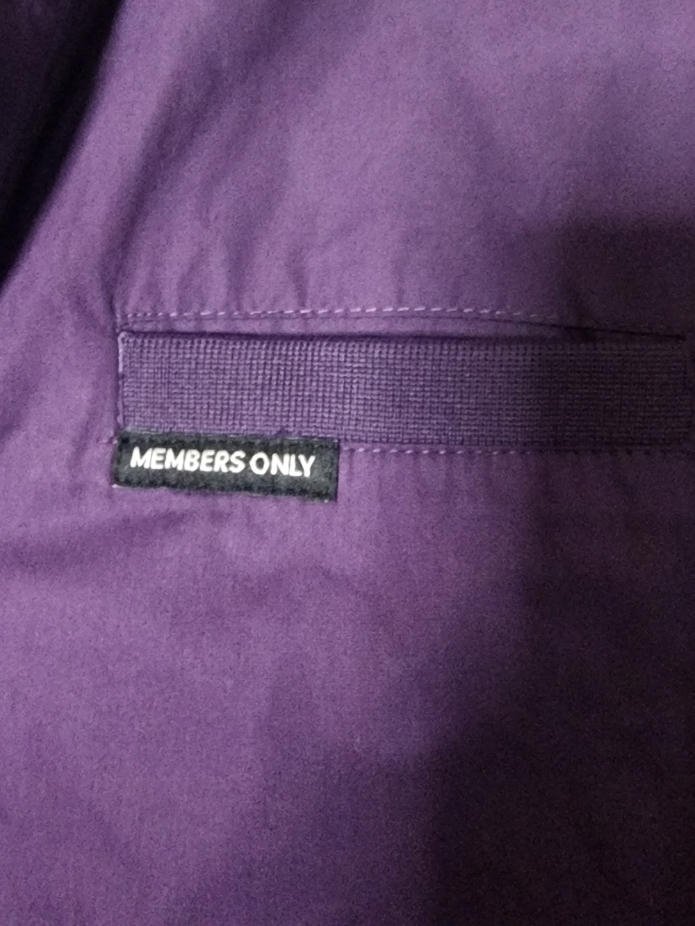 NWT Members Only Purple Field Bomber Jacket - Picture 5 of 7